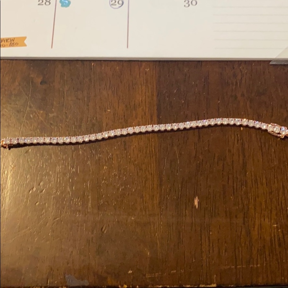 5.75ct Rosegold CZ Tennis Bracelet